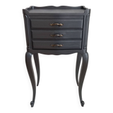 Table de chevet en bois peint
