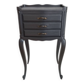 Table de chevet en bois peint