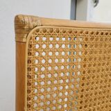 Vintage wicker claustra screen - 1950s