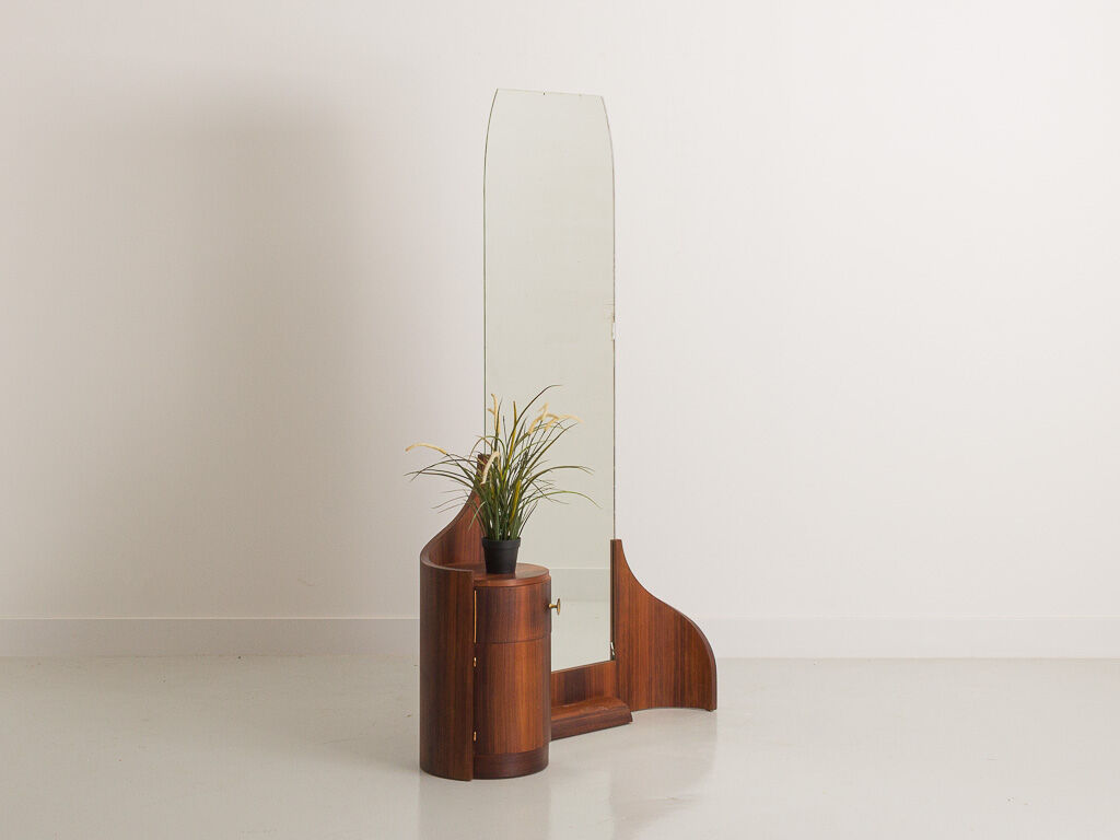 Art deco mirror cabinet with storage