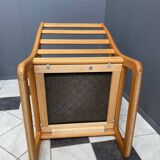 Johannes Andersen highback chair with hocker for Silkeborg Denmark