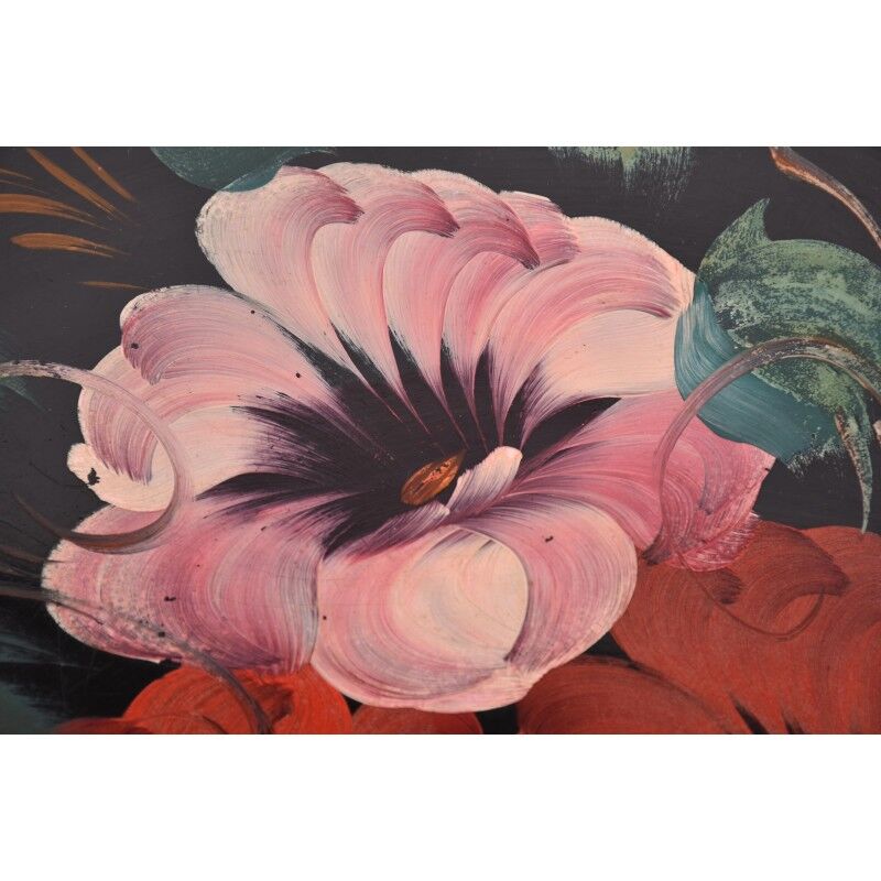 Vintage old handpainted tray