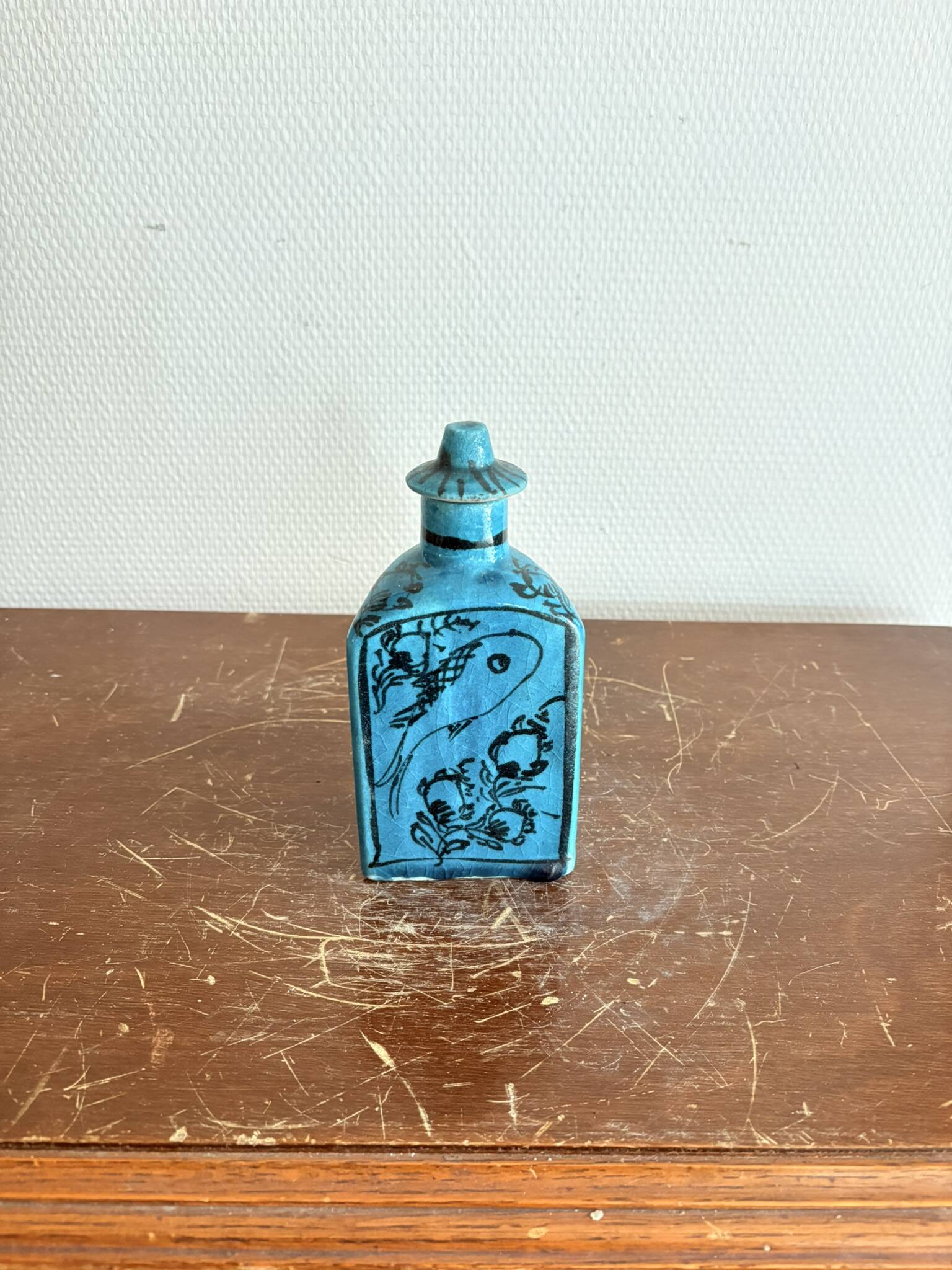 Flacon Bouteille Persan Qajar Iznik Perse Iran Moyen Orient Ottoman Décor