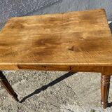 19th century desk in light walnut with 1 drawer