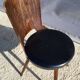 Chaise Dove • Baumann • Simili noir