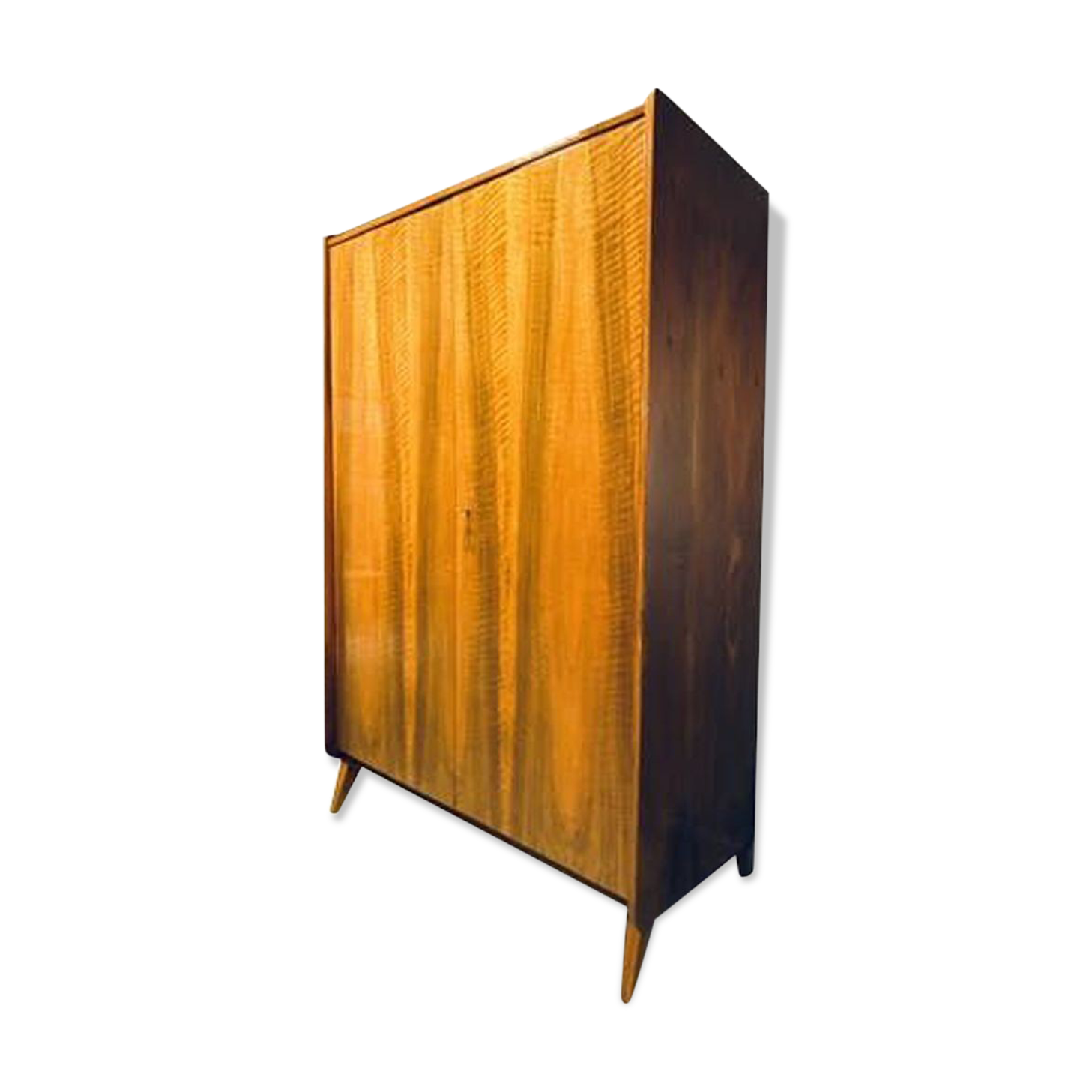 Armoire de porte vintage en noyer Tatra 1960