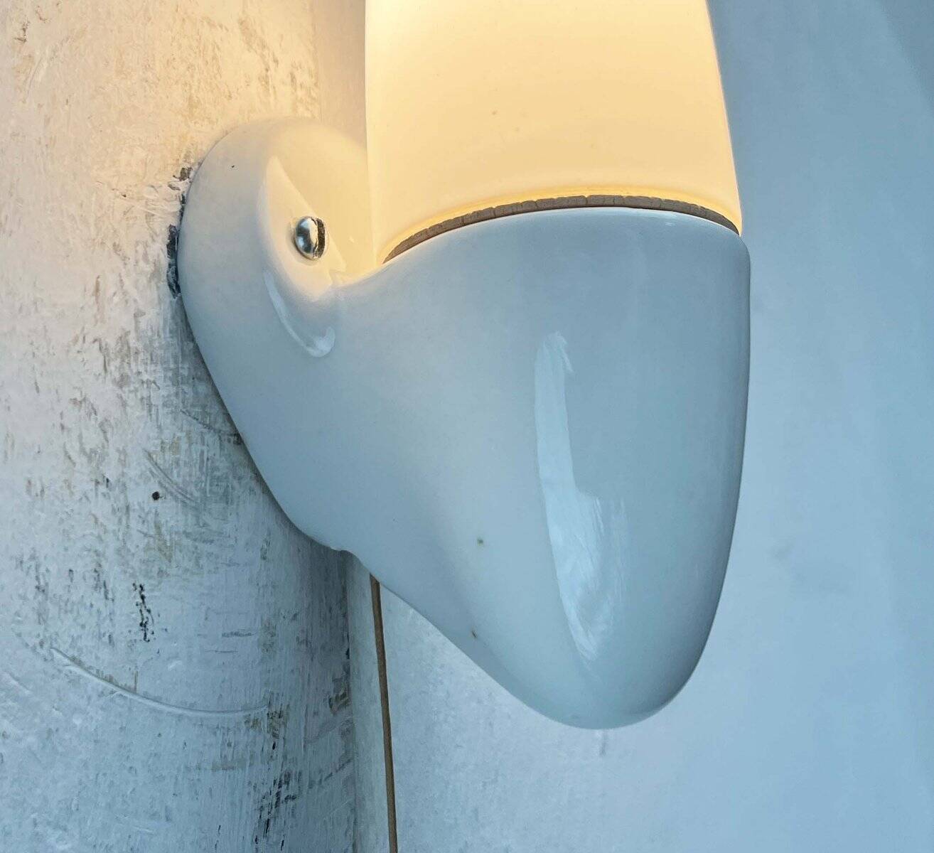Mid-Century Modern German Ceramic 6065 Sconce by Wilhelm Wagenfeld for Lindner, 1950s, Set of 2