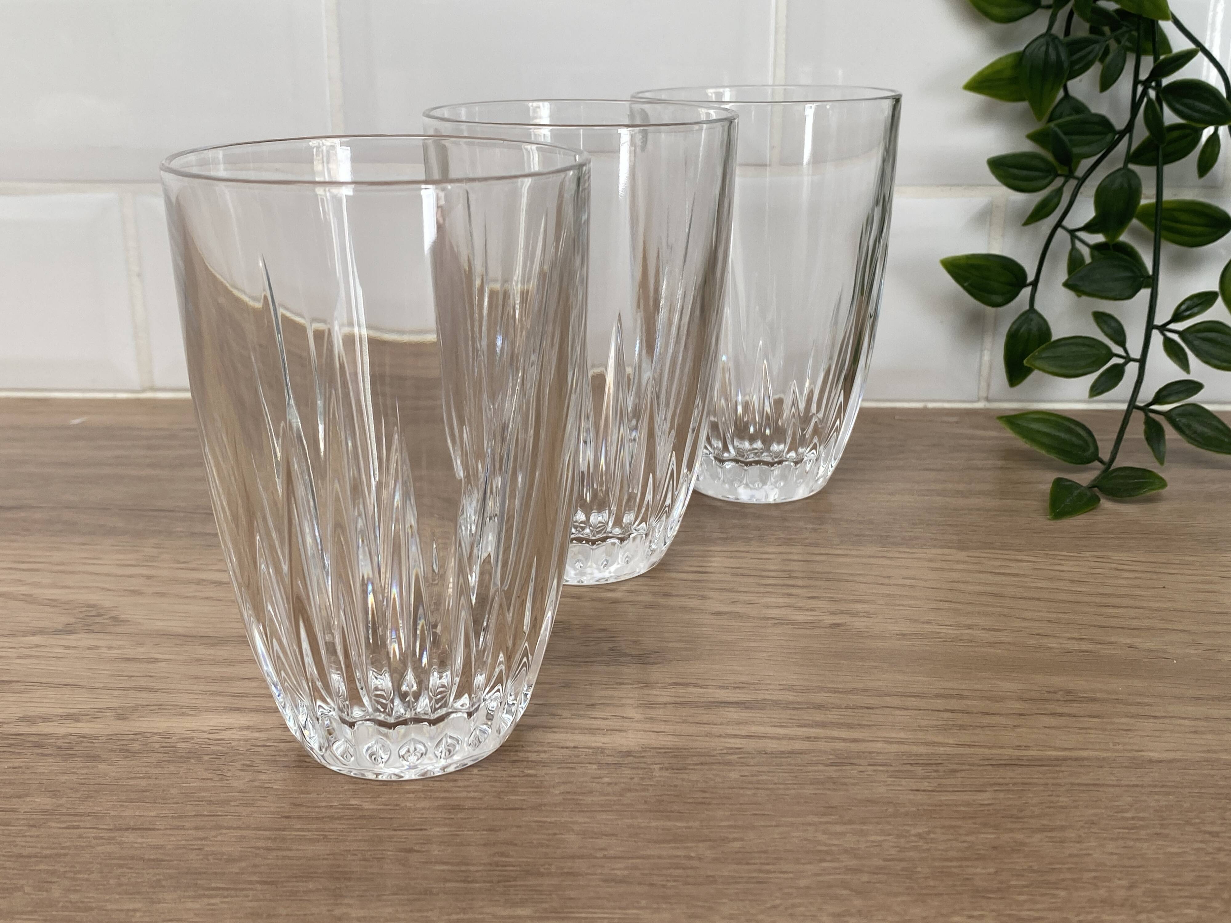 Set of 3 water glasses, Flanders Crystal, Austria model