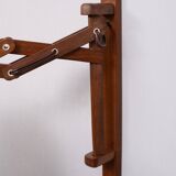 Small teak scissors wall lamp 1960s holland