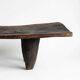 Sculptural bench in solid wood · Unique piece Range: ANCRAGE — Mobili