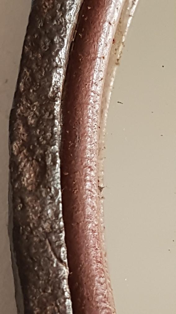 Round wrought iron mirror in the 1950s - 21cm