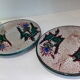 Duo d'assiettes coupelles chardons Vallauris