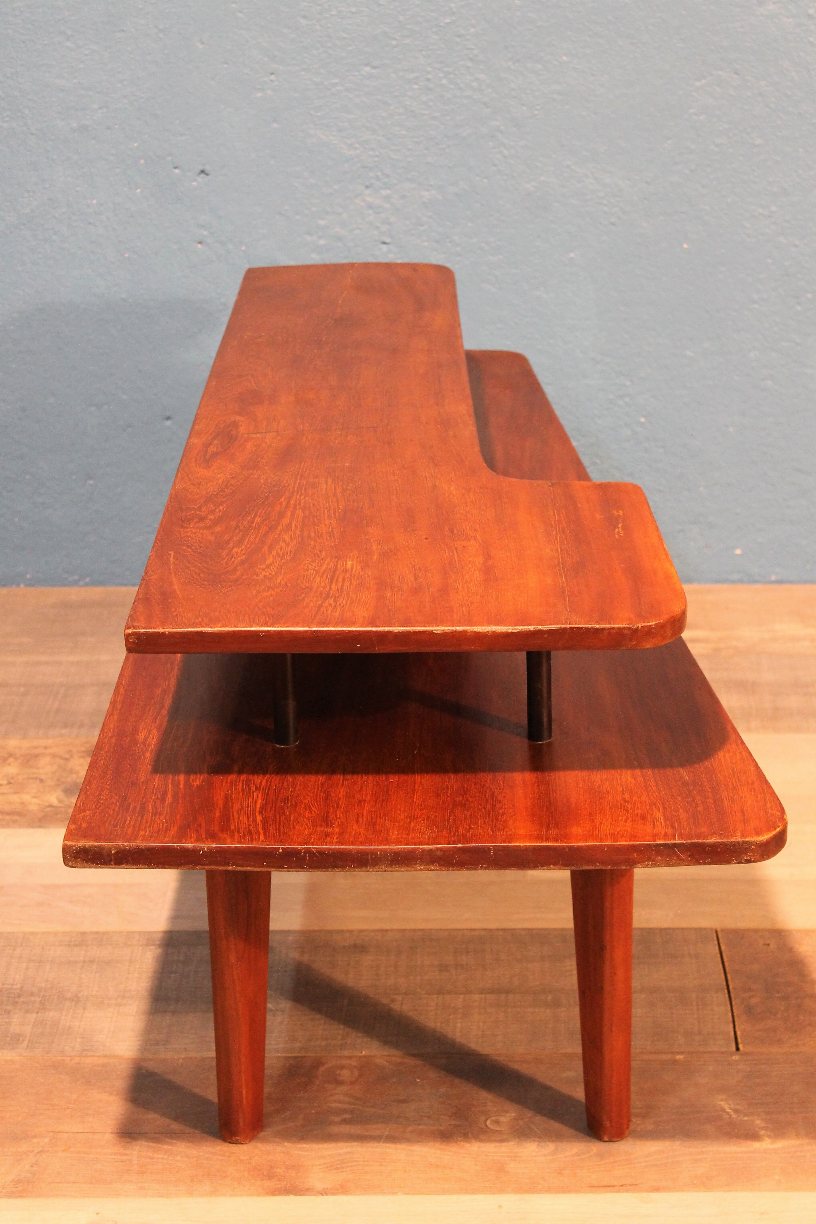 Table low double trays 60 years