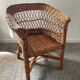 Vintage wicker children's armchair