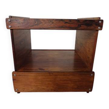 Danish Rosewood & Glass Side Table, 1960s