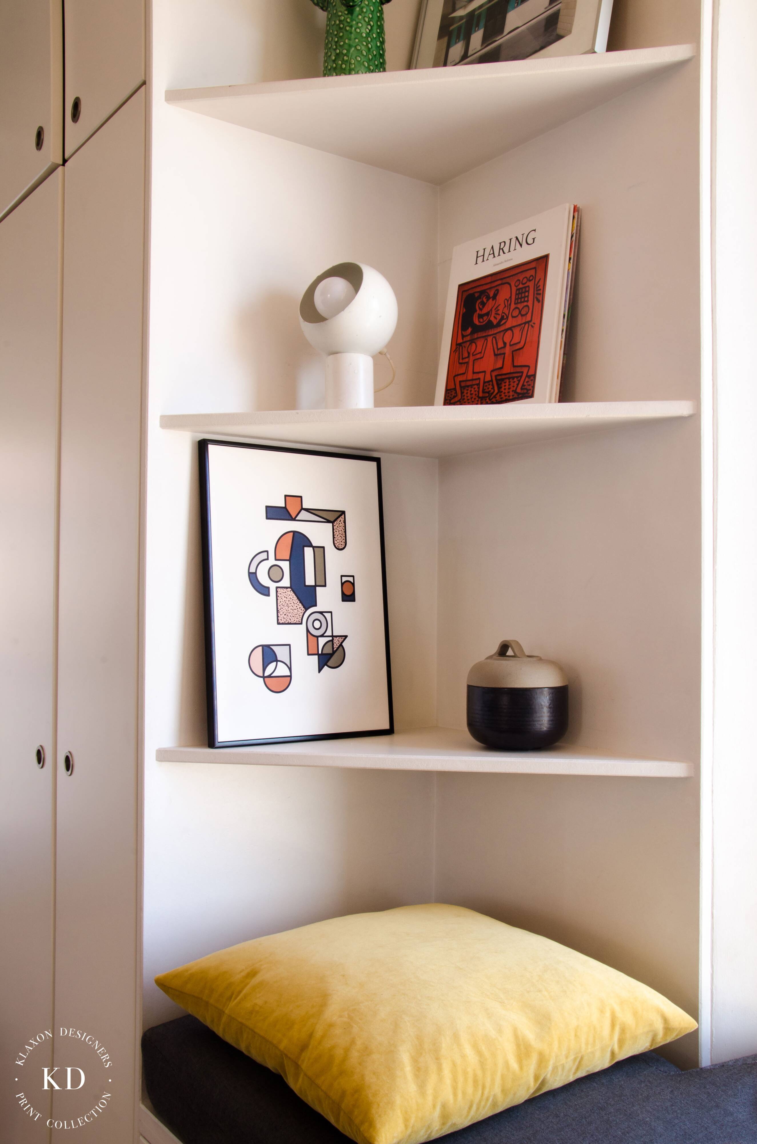 Illustration - Affiche A3 abstraite géométrique graphique colorée numérotée #004