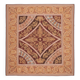 Tapis Aubusson vintage européen fait main 363 cm x 384 cm