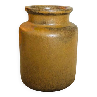 Small stoneware mustard pot