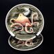 Fish and shellfish plates ceramic Italy vintage 1970 x8