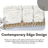 Handmade Berber rug in pure wool 3x2 m