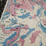 Old MDI map Germany Agricultural and vintage population