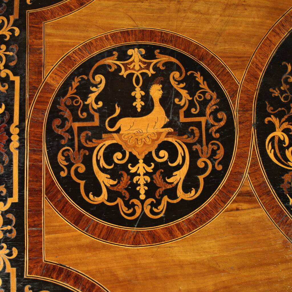 20th century French inlaid writing table