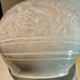 Large art deco ceramic vase by juliette mazaudois signed on the bottom