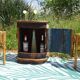 Small wooden canoe furniture, solid teak