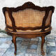 Fauteuil bergère de style Louis XV