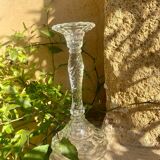 Bougeoir haut en verre
