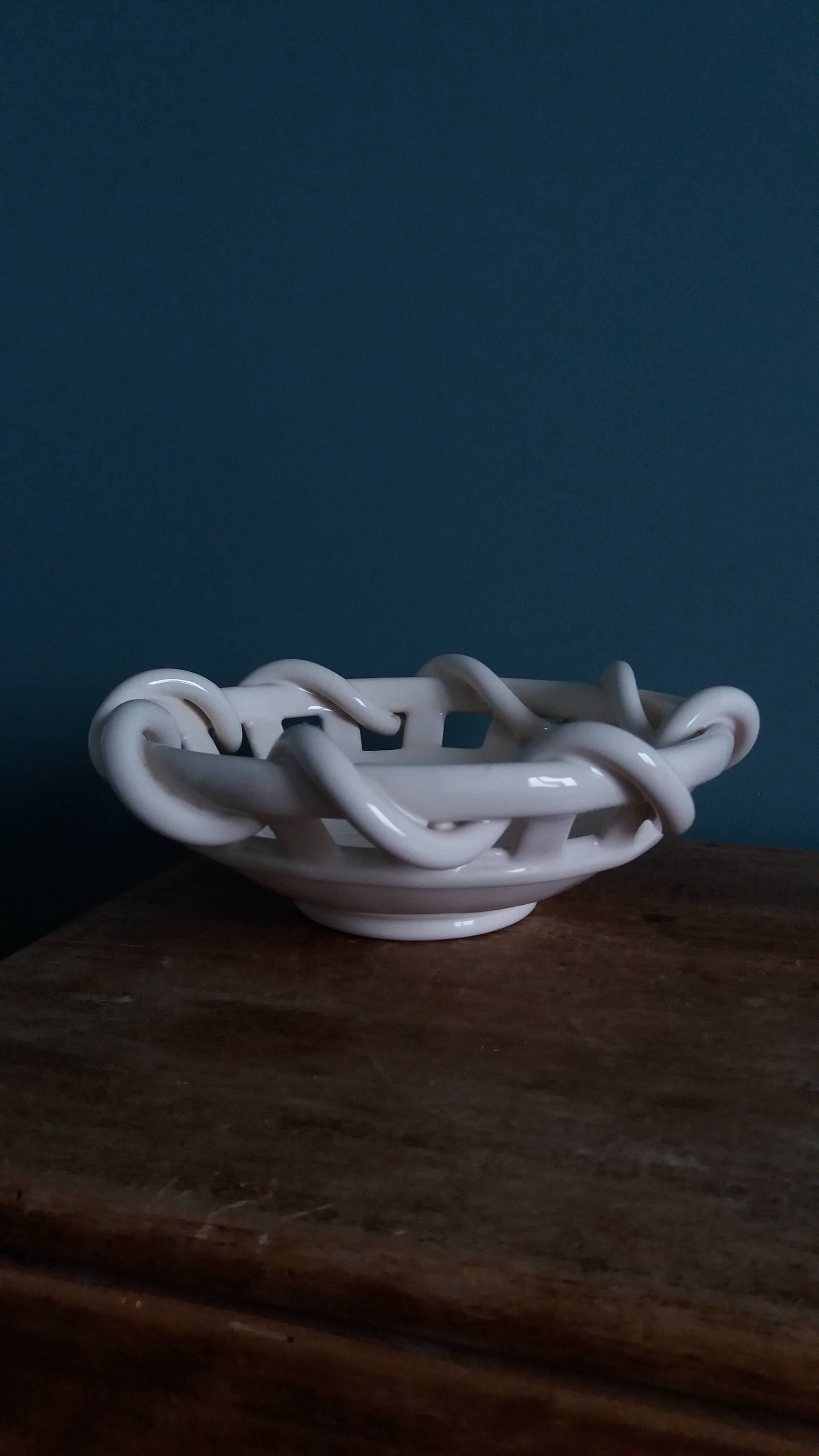 Woven ceramic fruit bowl Anthéor