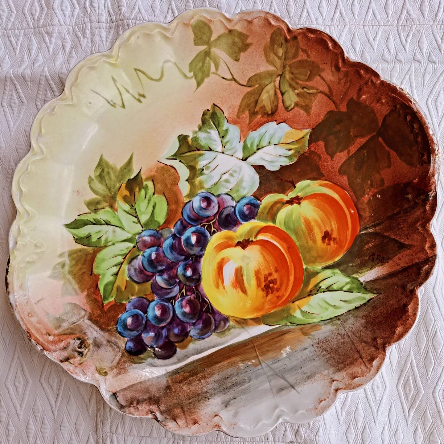 Large Limoges fruit dish