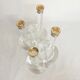 Pair of Dorothy Thorpe's "pretzel" lucite candlestiks 1960