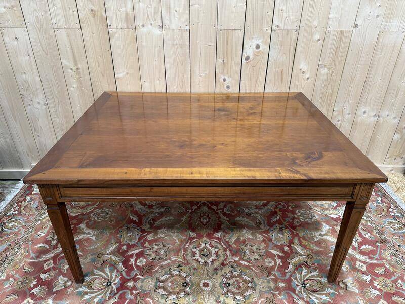 Table de salle à manger en merisier de style Louis XVI