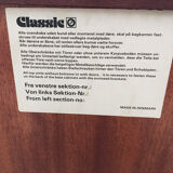 Bibliothèque scandinave en palissandre, Danemark années 1960