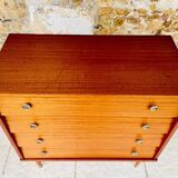 Vintage teak chest of drawers with 4 drawers, circa 1960s/1970s.