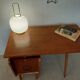 Vintage Scandinavian desk with a floating top and splayed legs - 1960.