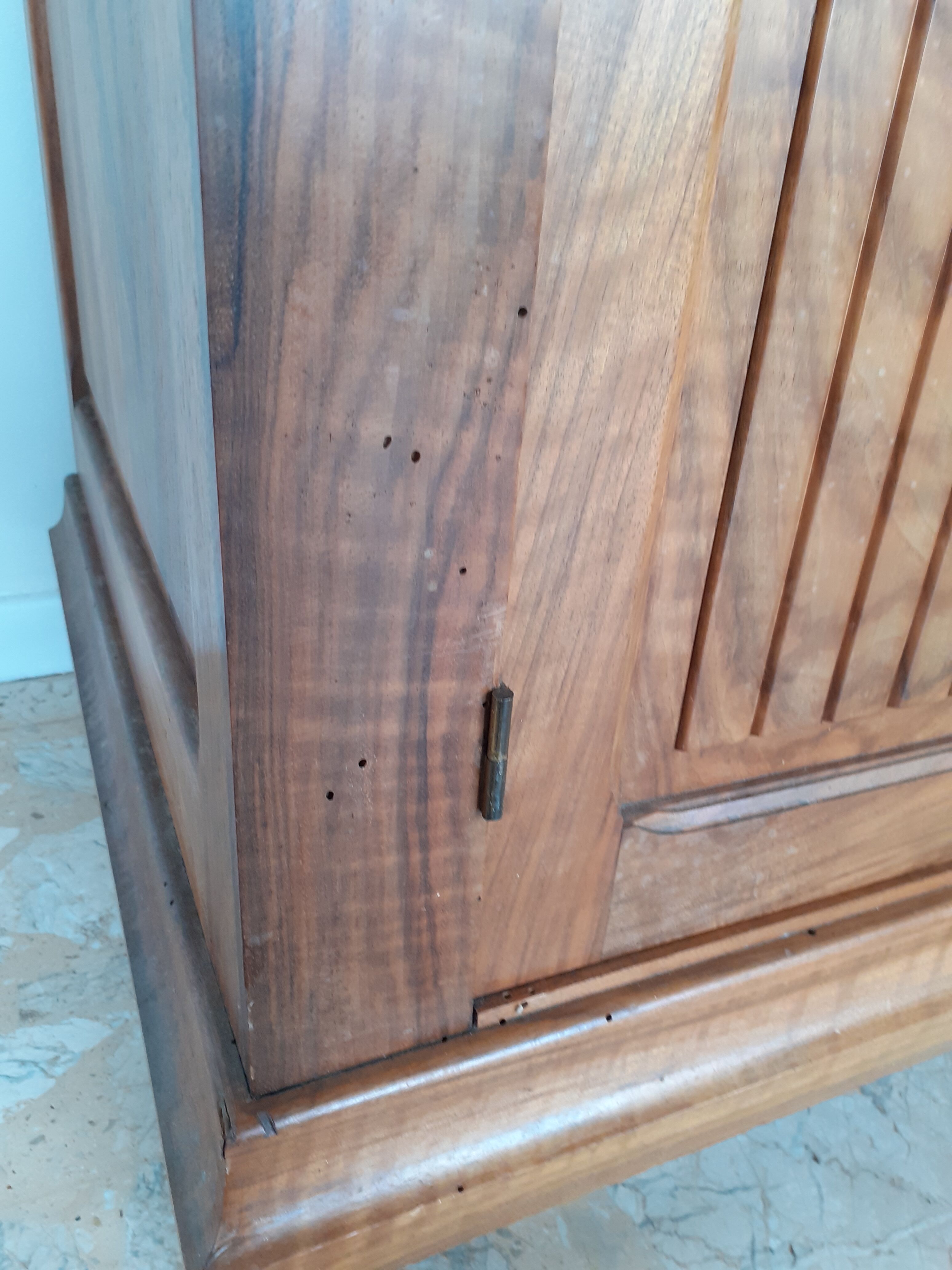 Art Deco walnut wardrobe