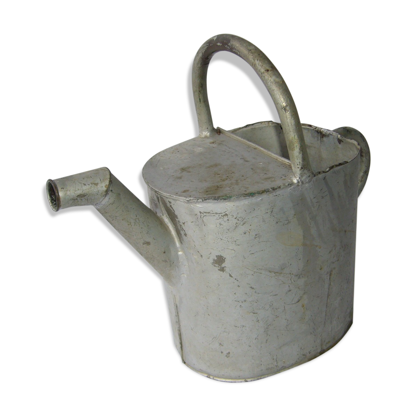 Old zinc watering can