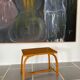 Table basse vintage bois courbey