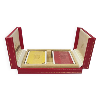 Superbe coffret de cartes à jouer original des années 1970 par Cartier en excellent état