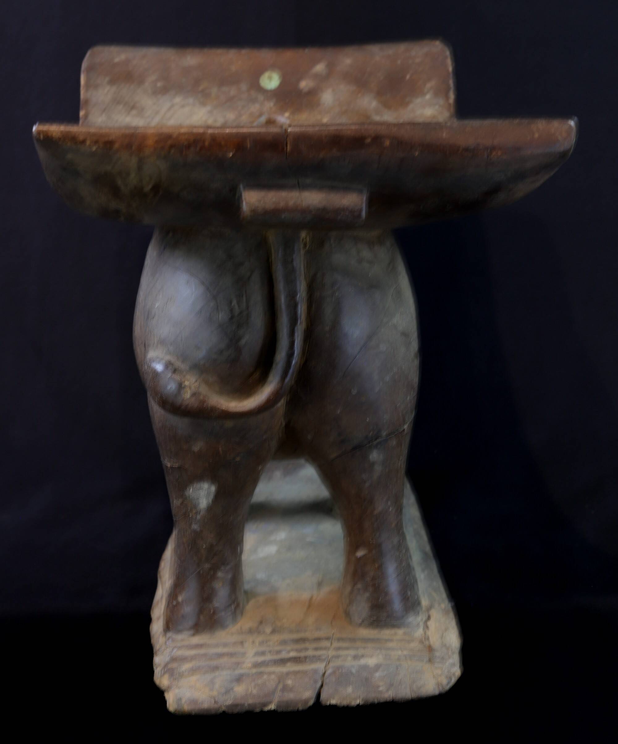 African Art - Old Akan Stool - Ivory Coast