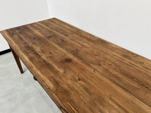 Old farmhouse table (50s) with 3 drawers