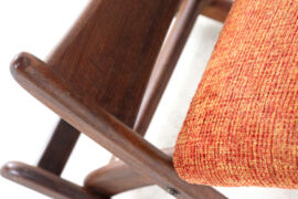 Adjustable Footstool / footrest "Uniek" - dutch design in teak