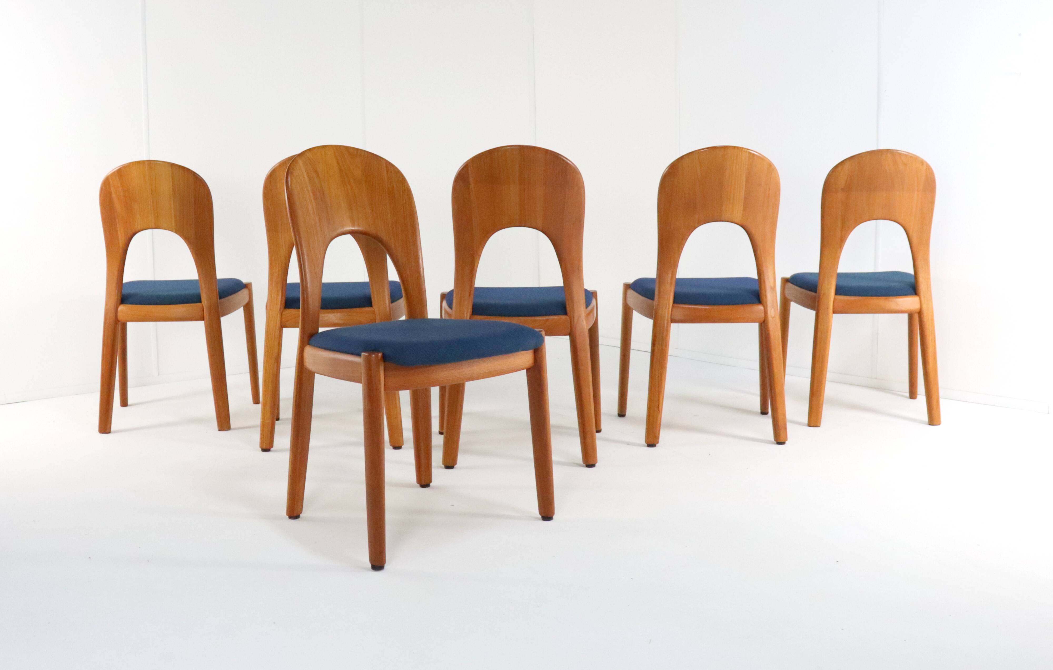 Set of 6 vintage Koefoed Morten 'Fjerritslev' chairs