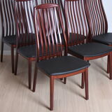 Six chaises fabriquées au danemark dans les années 80/90
