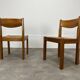Paire de chaises maison Regain en orme et paille