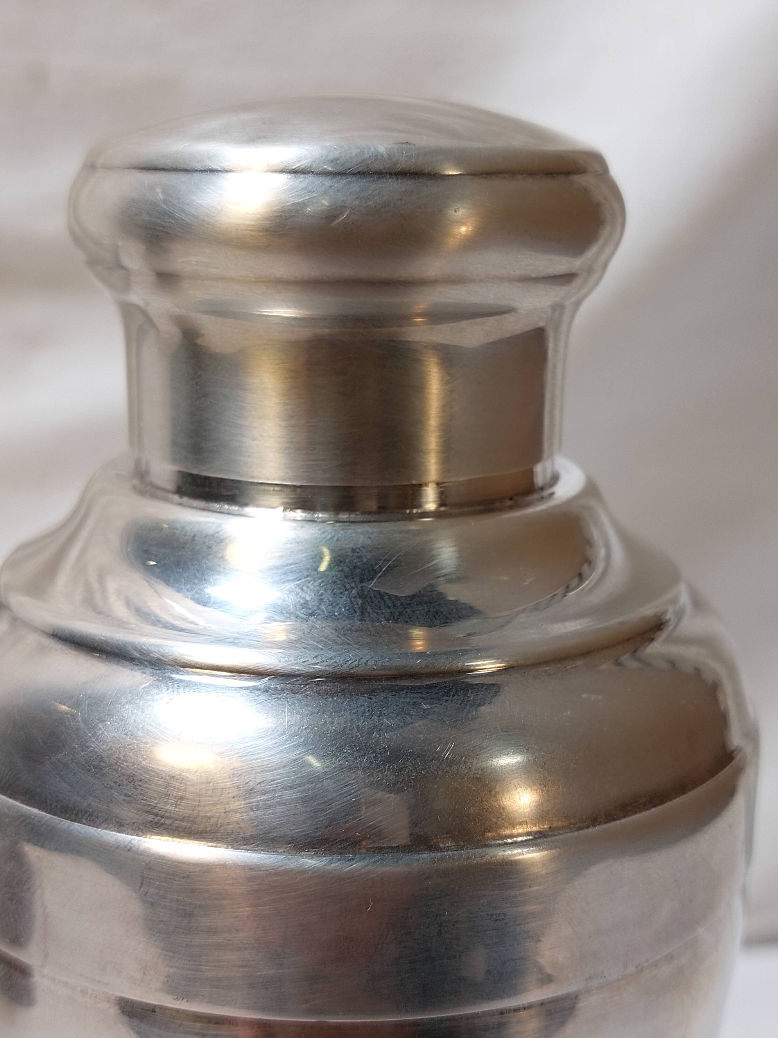 Shaker à cocktail en métal argenté St Hilaire 750 ml