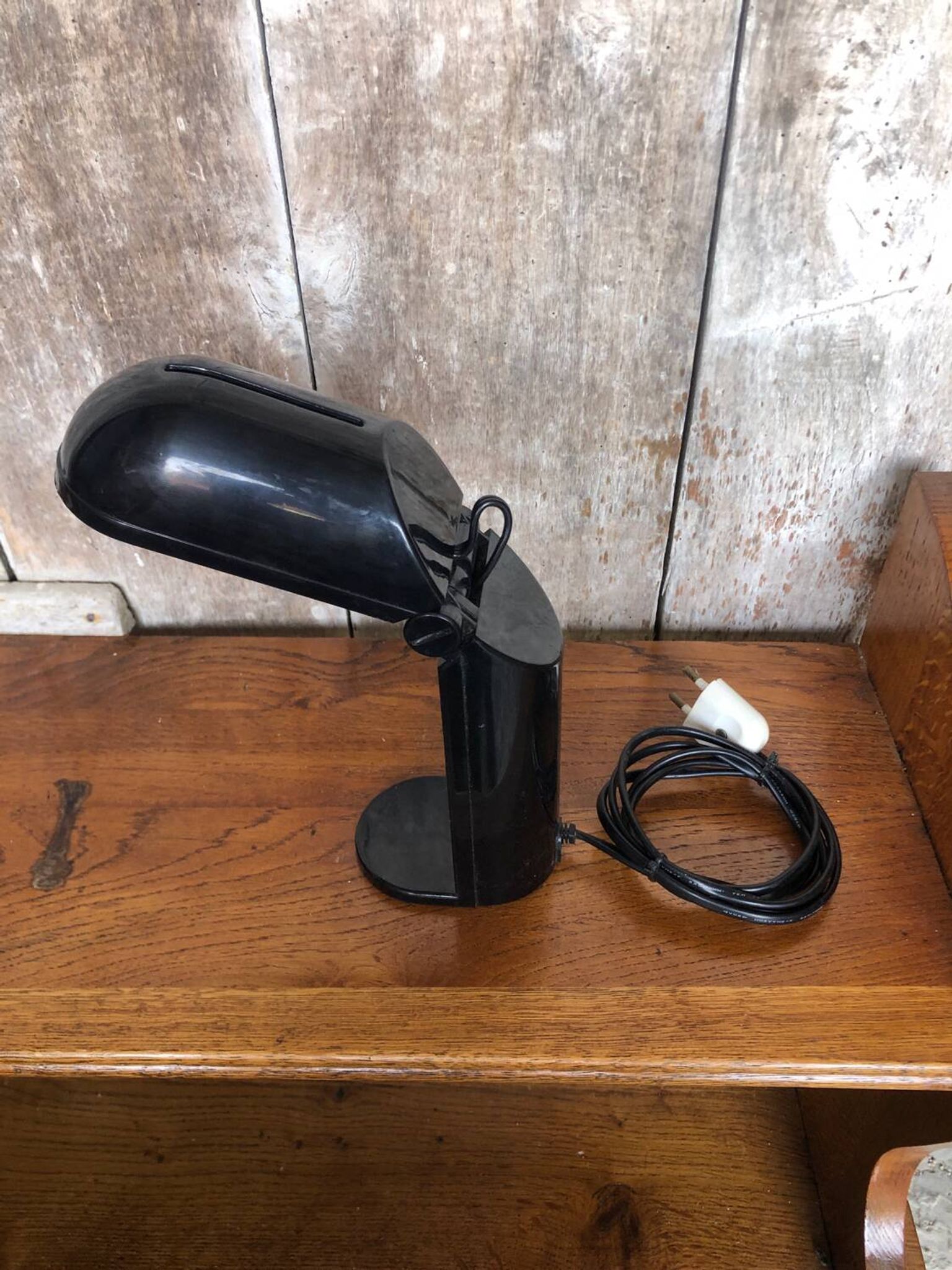 Old BAMBINA Designer Lamp from Fase 80's Ein France Black Vintage