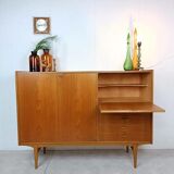 Vintage Scandinavian teak wall unit